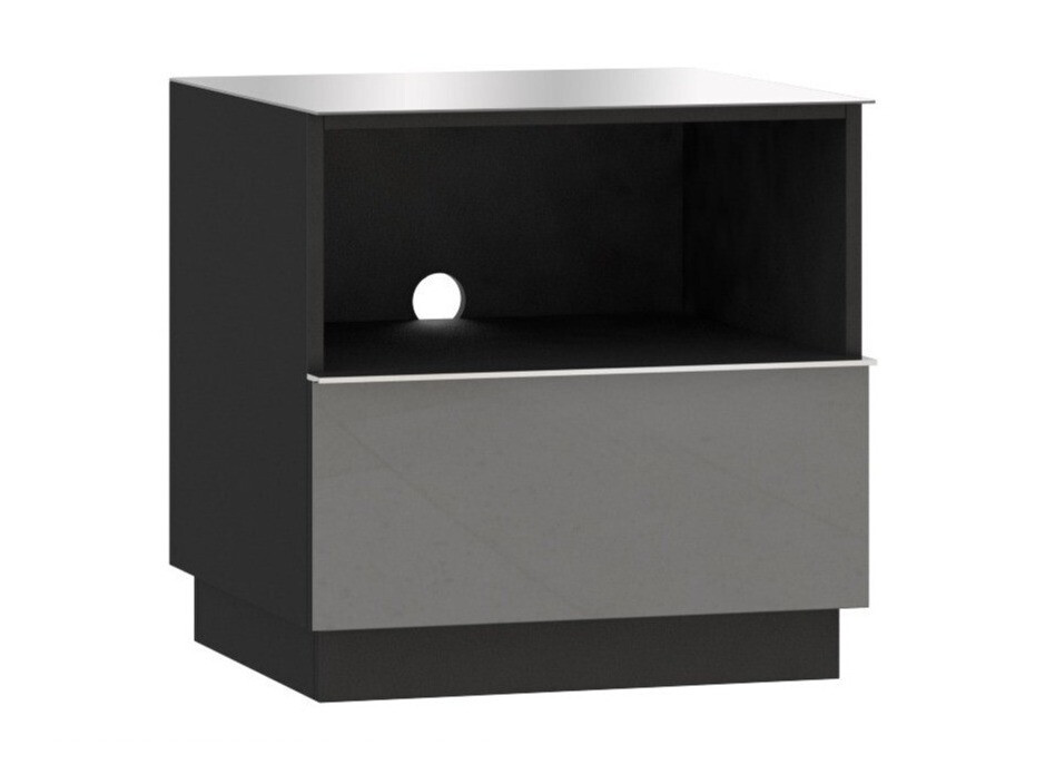 TV-bord Austin 220 (Sort + Gloss grå)