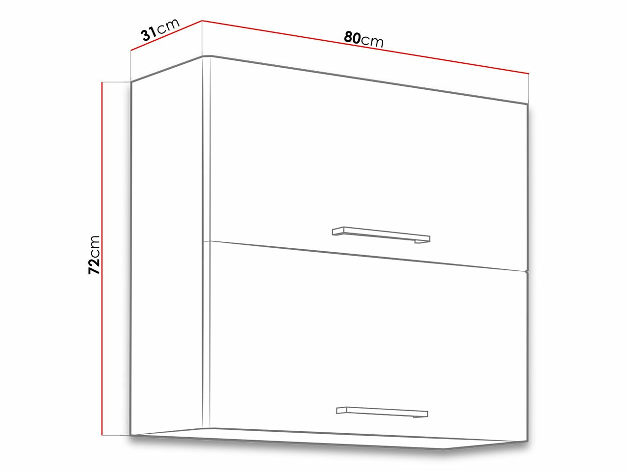 Modulvægskab Wood Dark 107