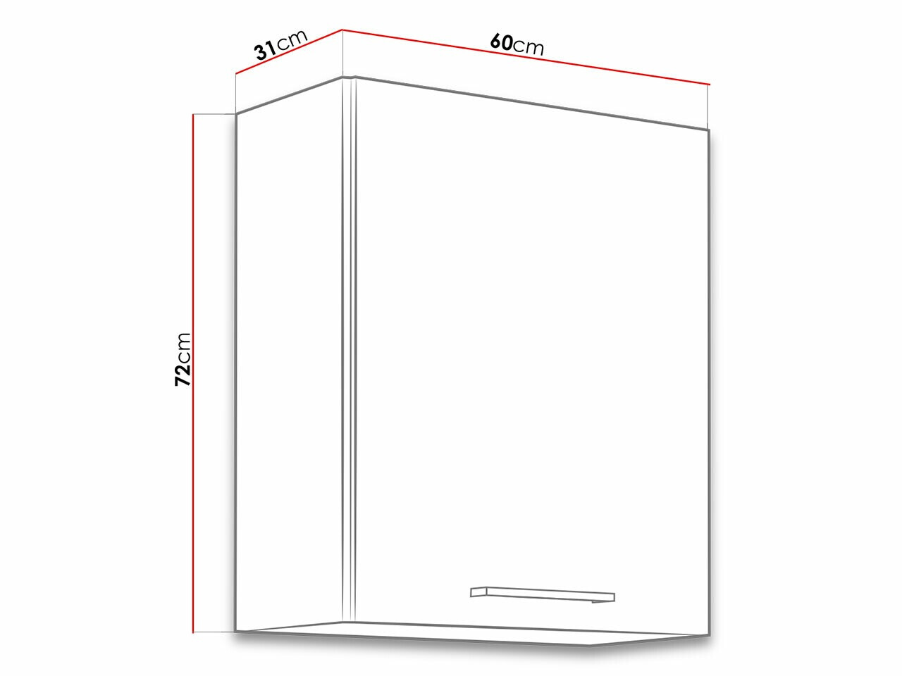 Modulvægskab Wood Dark 108
