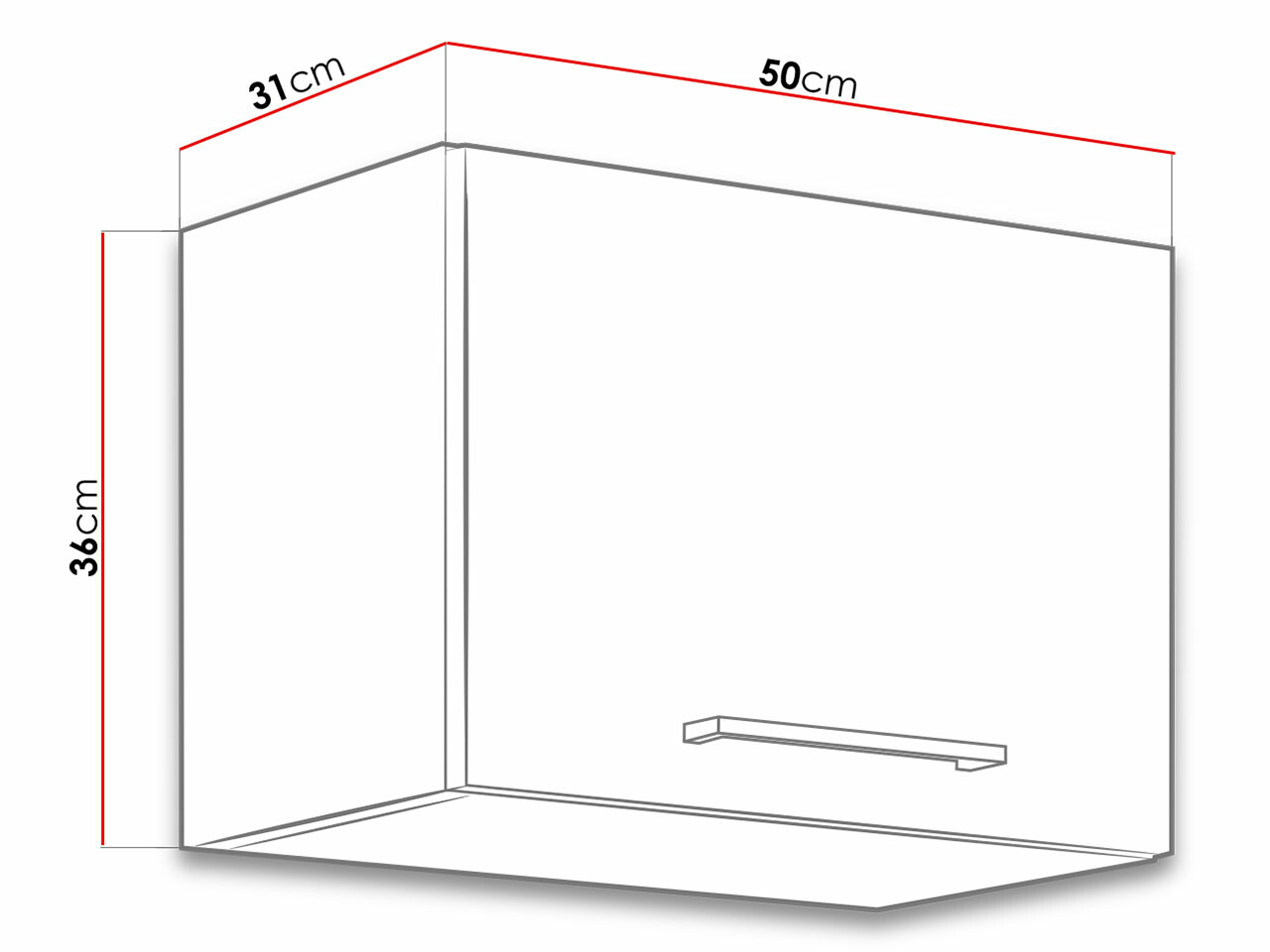 Modulvægskab Wood Dark 111