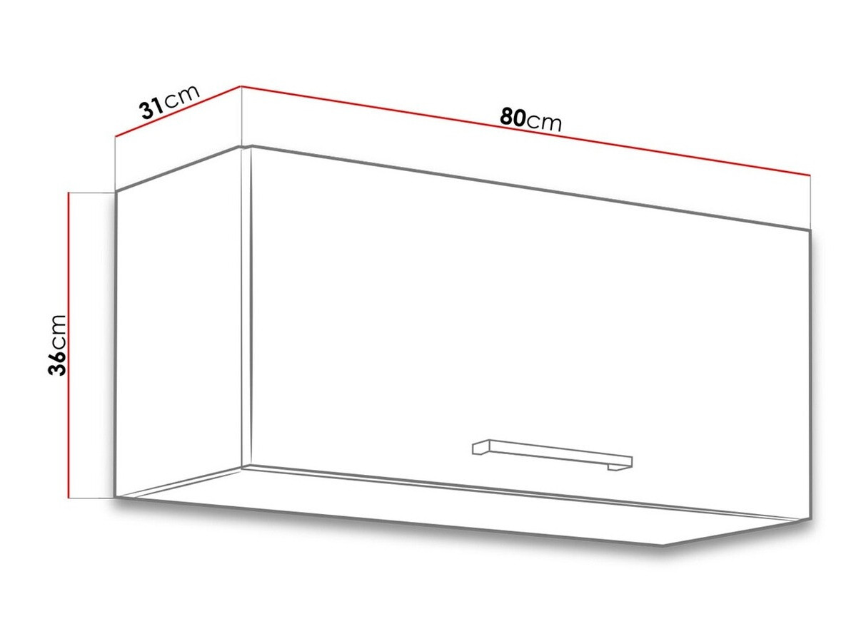 Modulvægskab Wood Grey 129