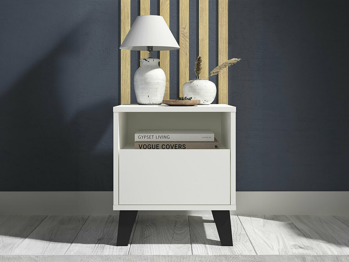 Sengebord Mandeville 123 (Hvid)