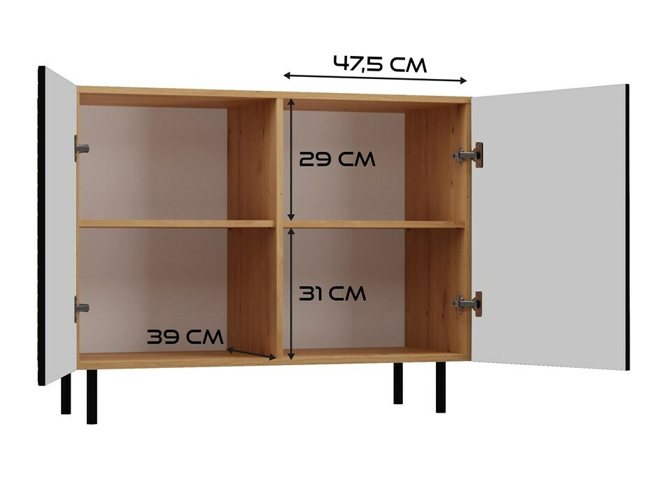 Skænk Romseru 101 (Sort + Artisan eg)