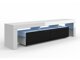 TV-bord Buffalo 169 (Hvid + Blank sort)