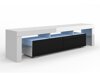TV-bord Buffalo 169 (Hvid + Blank sort)