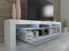 TV-bord Buffalo 169 (Hvid + Blank sort)