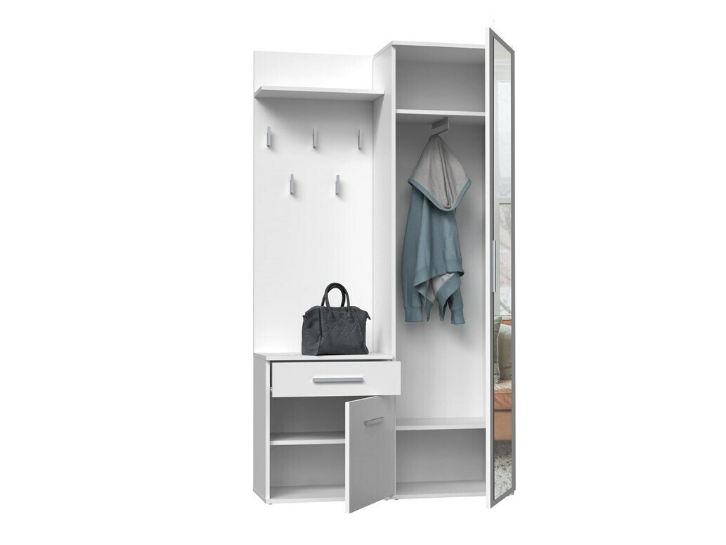 Entrésæt Mandeville 126 (Mat hvid)