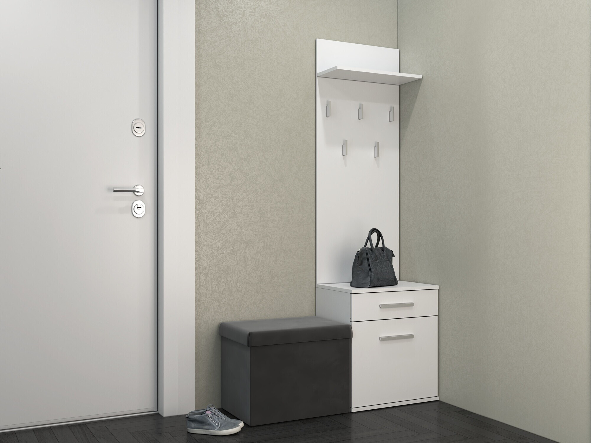 Entrésæt Mandeville 129 (Mat hvid)