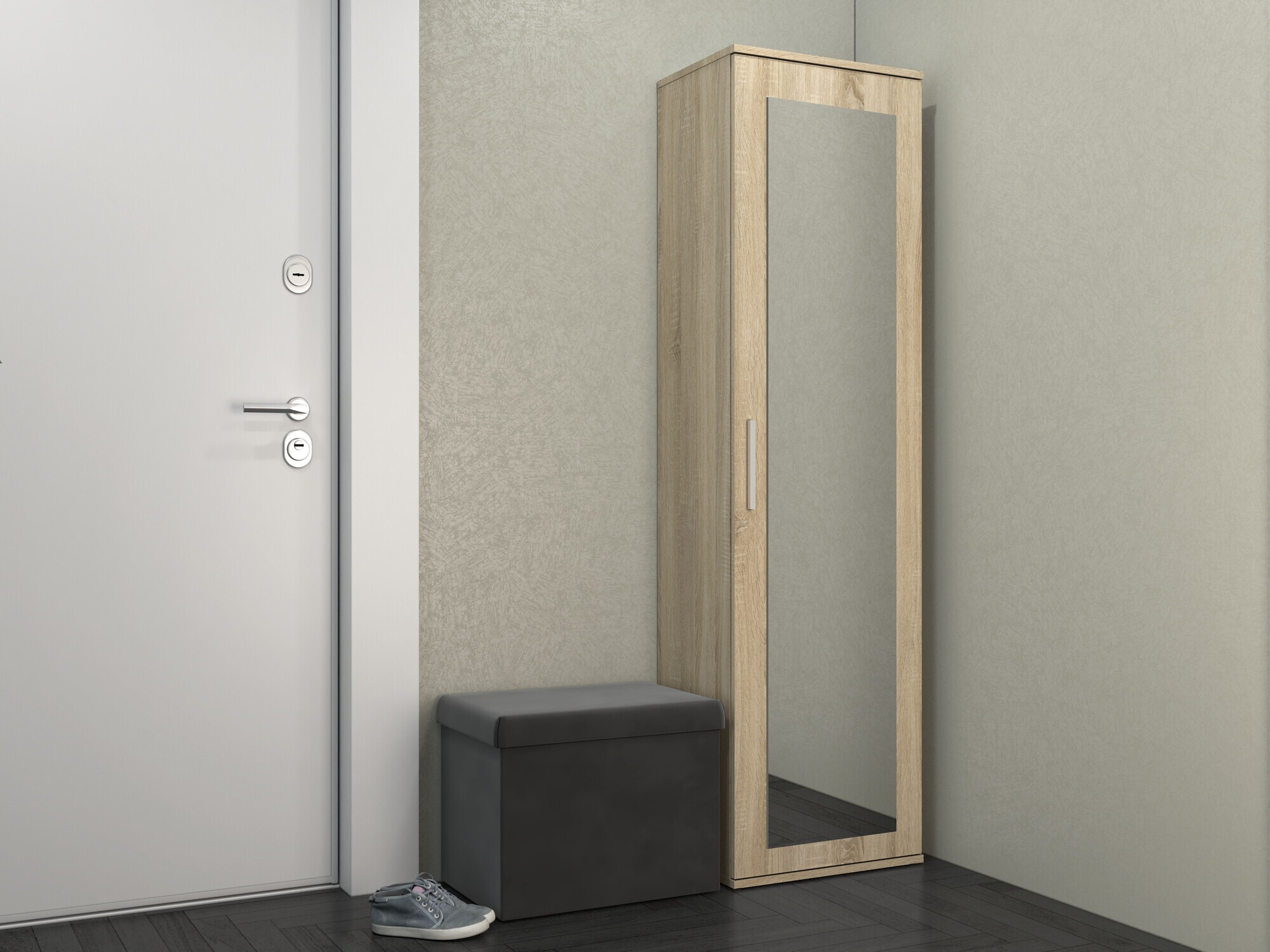 Garderobeskab Mandeville 127 (Sonoma eg)