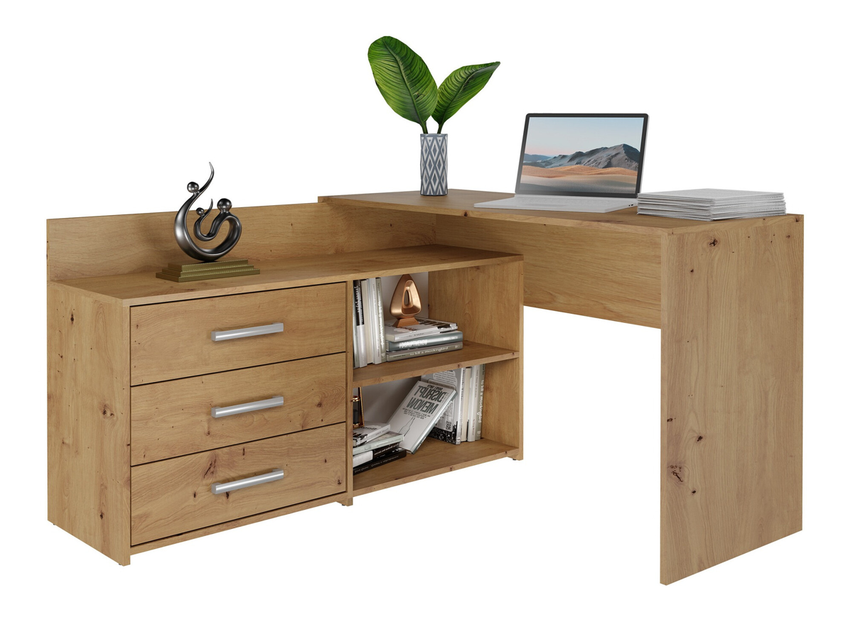 Hjørneskrivebord Mandeville 131 (Artisan eg)