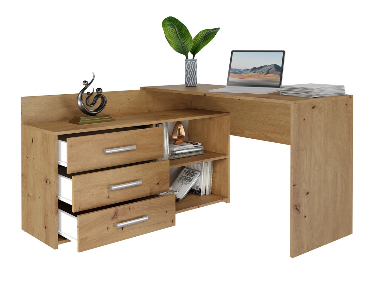 Hjørneskrivebord Mandeville 131 (Artisan eg)