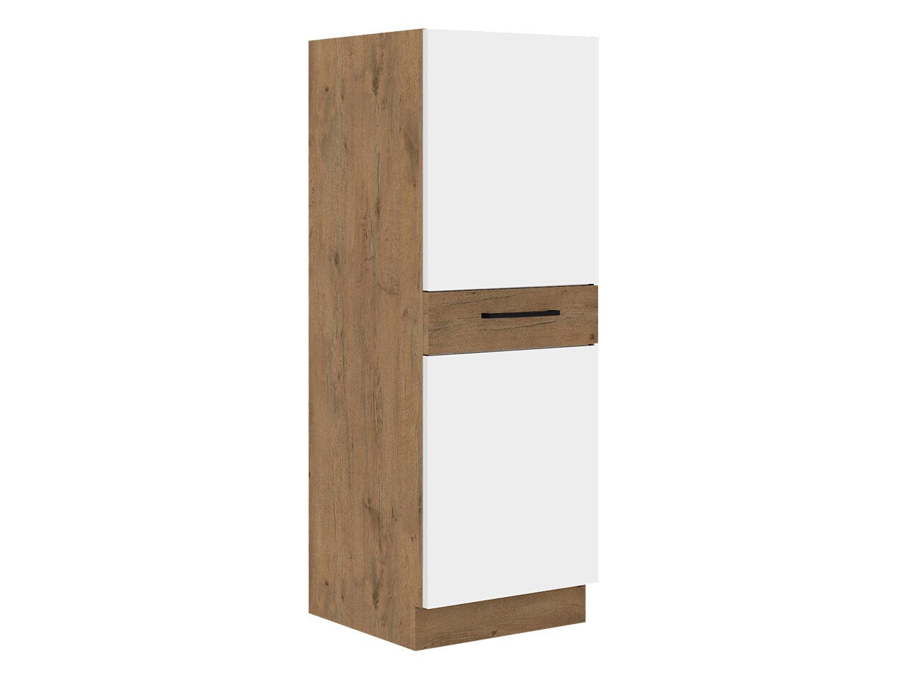 Modulskab med skuffe og låger Wood White 100