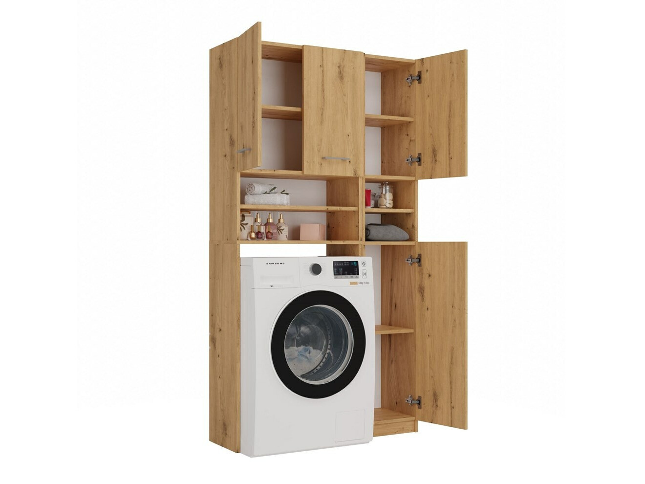 Reol til badeværelse Mandeville 128 (Artisan eg)