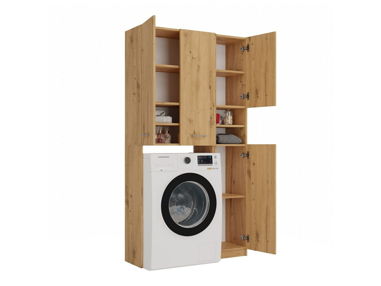 Reol til badeværelse Mandeville 130 (Artisan eg)