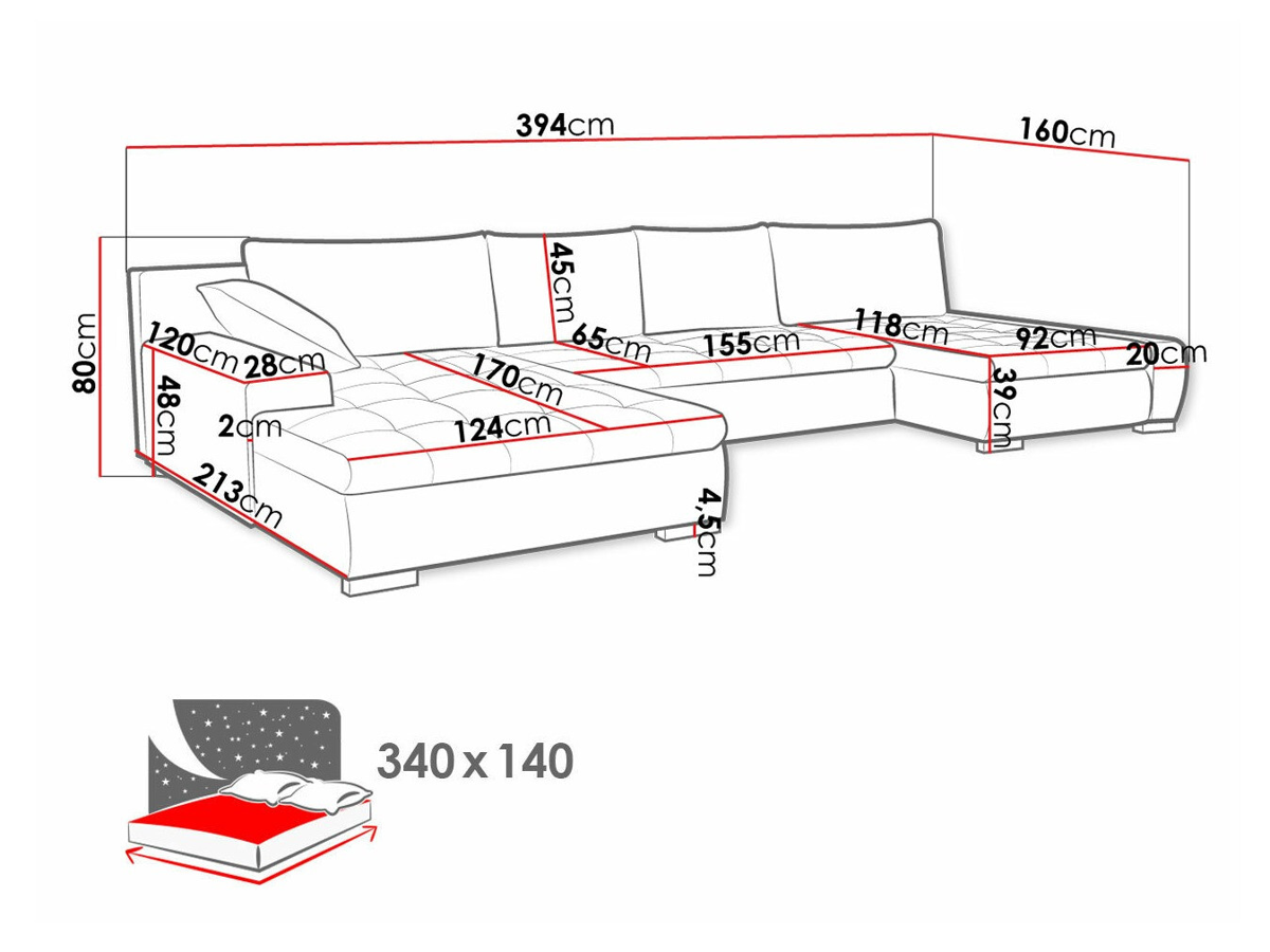 Hjørnesofa Comfivo 106 (Velo 625)