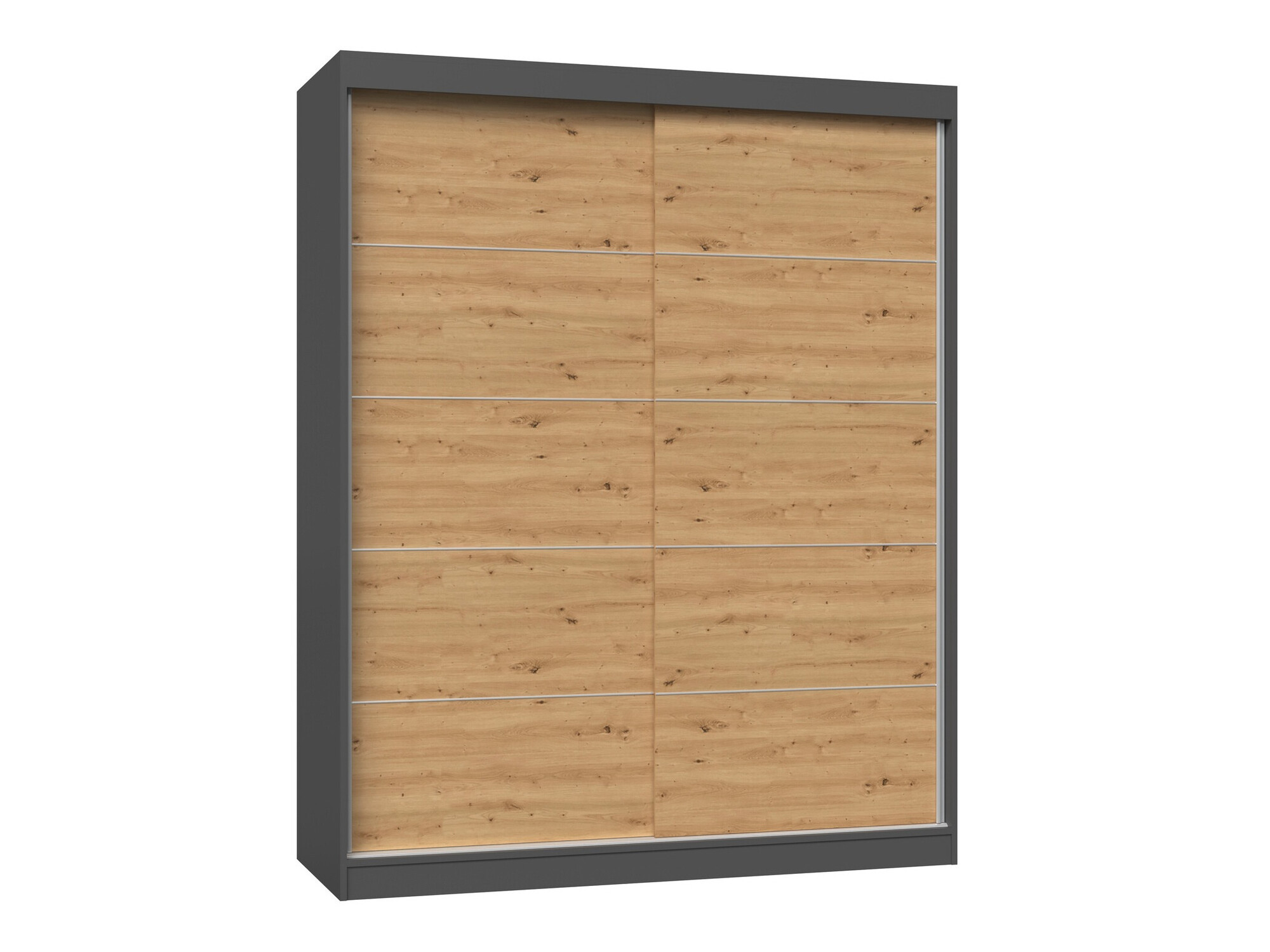 Garderobeskab Mandeville 177 (Antracit + Artisan eg)