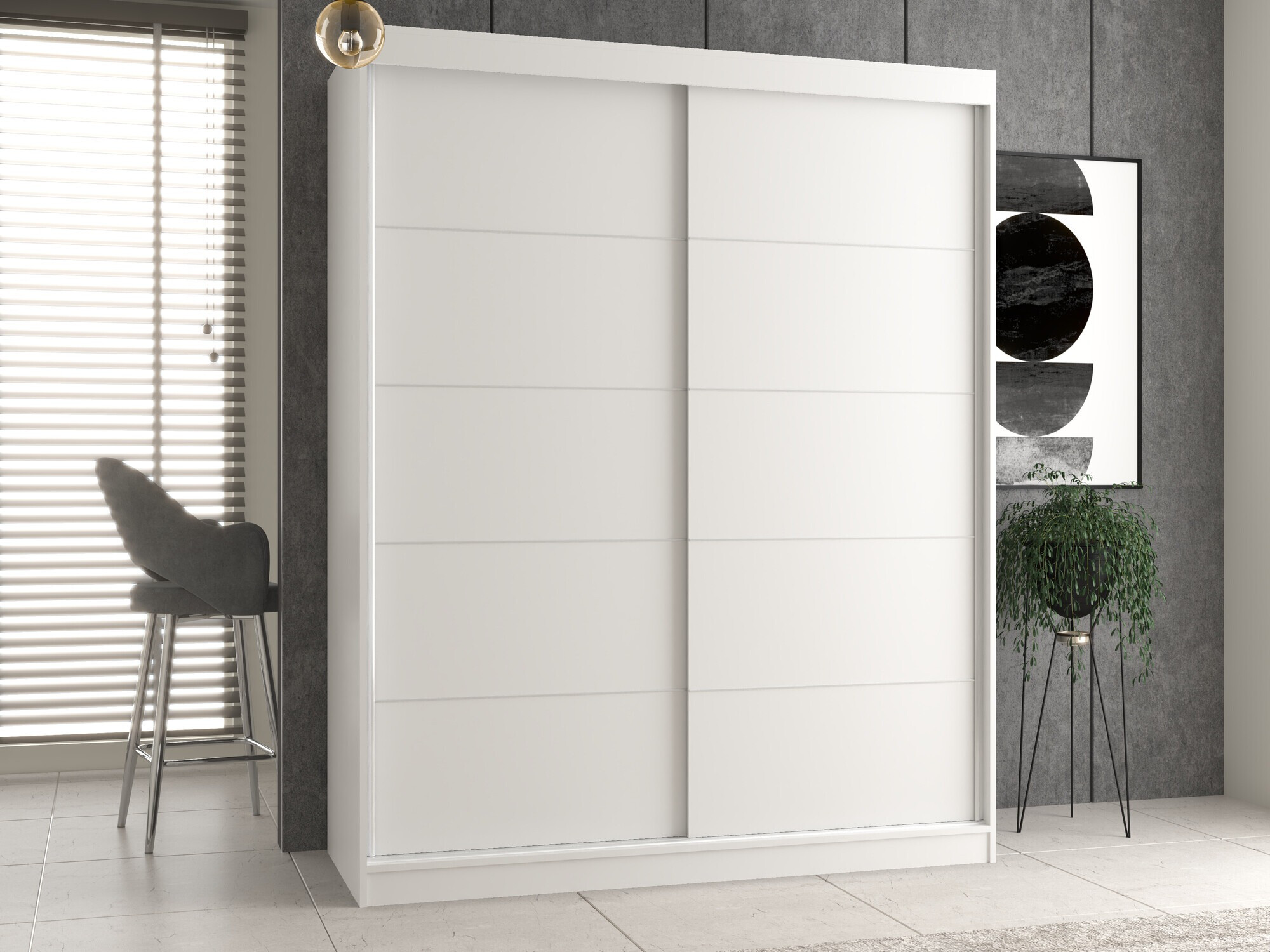Garderobeskab Mandeville 177 (Hvid)