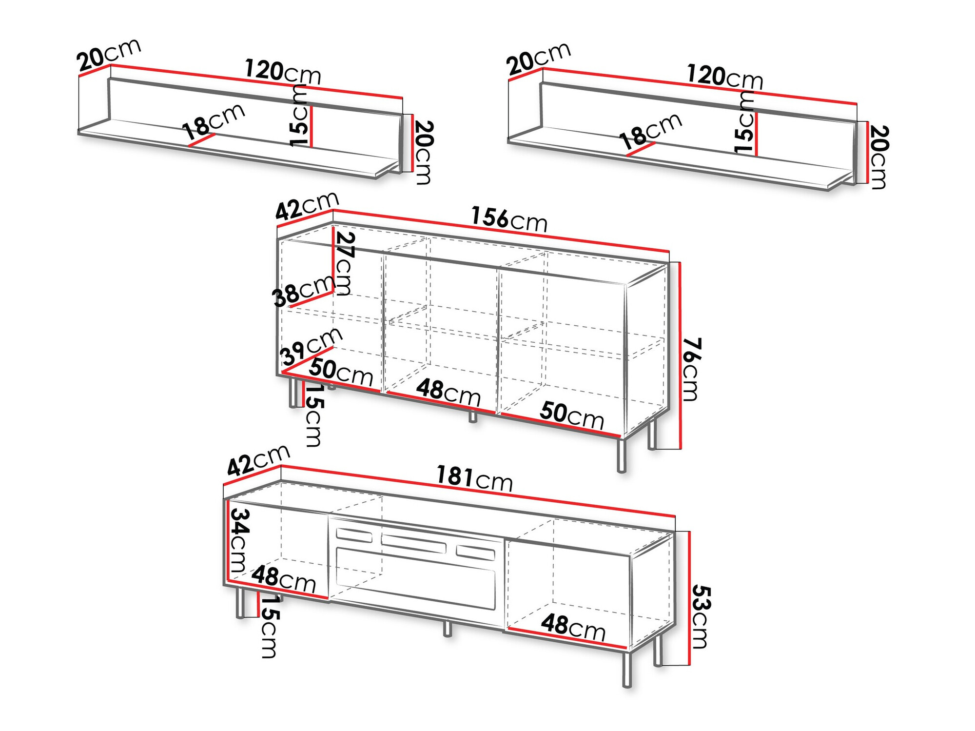 Stuemøbelsæt Studium