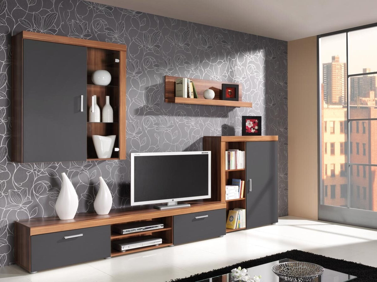 Stuemøbelsæt Cormiru 110 (Blomme + grafit)