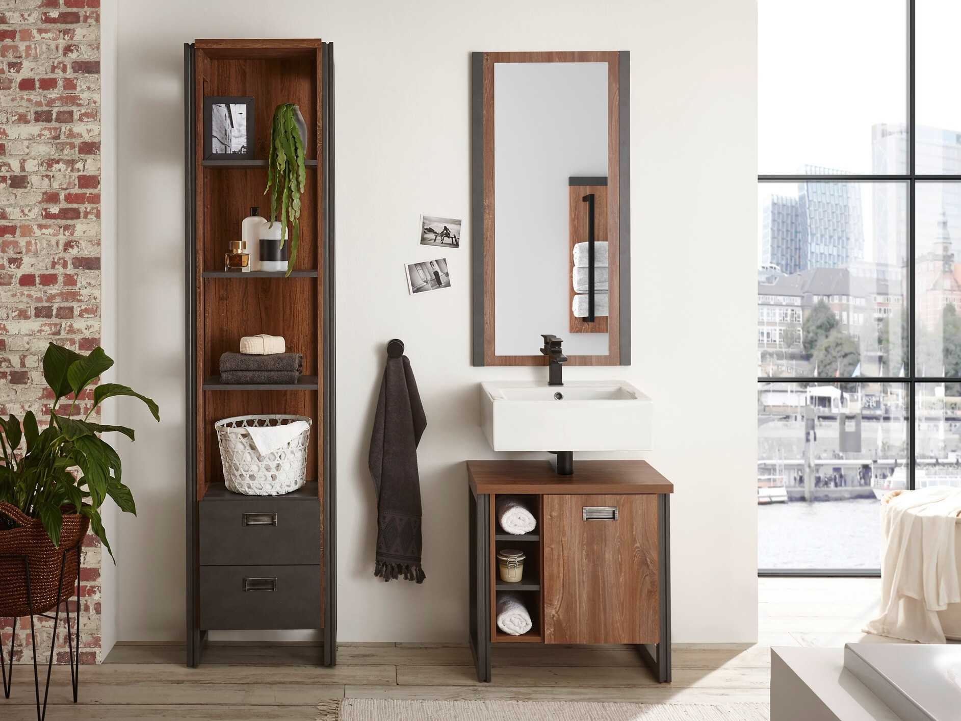 Stående badeværelseskab til håndvask Virmeli 138