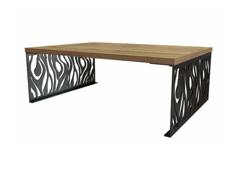 Sofabord Germantown 108 (Egetræ + Mat sort)