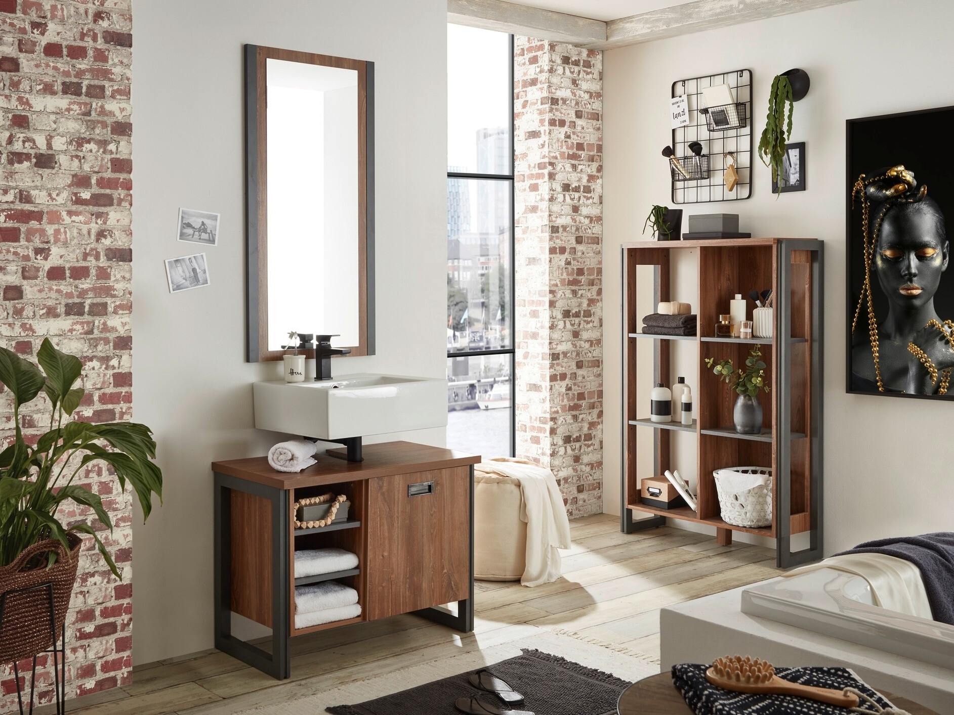 Stående badeværelseskab til håndvask Virmeli 139