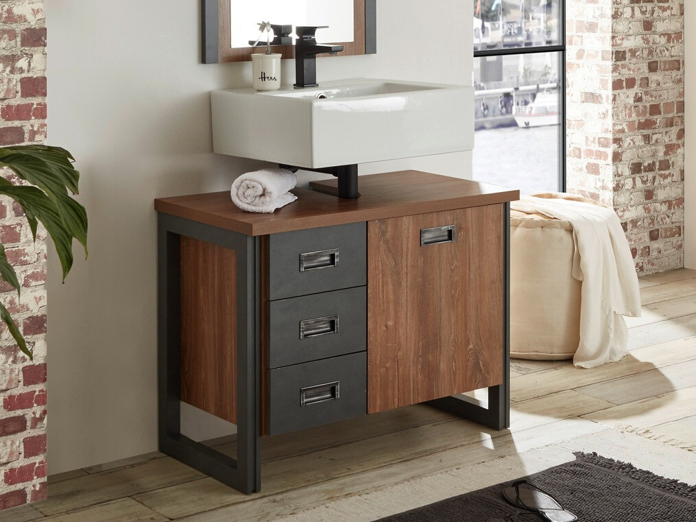 Stående badeværelseskab til håndvask Virmeli 140