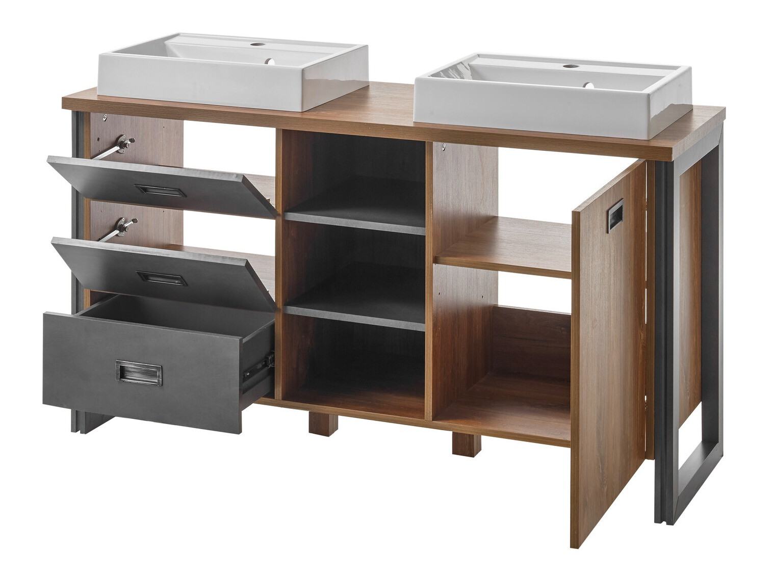 Stående badeværelseskab til håndvask Virmeli 141