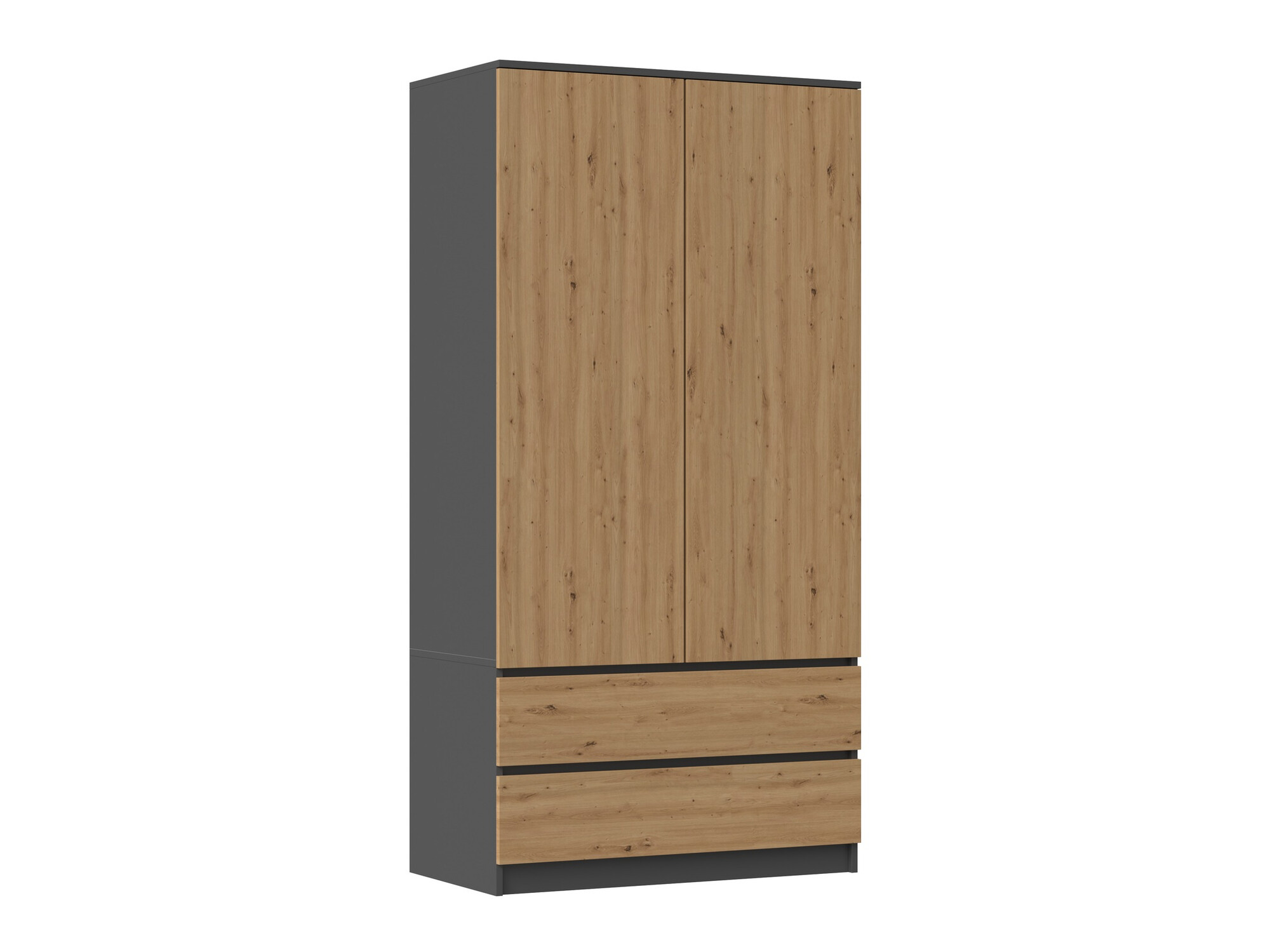 Garderobeskab Elbvelu 116 (Antracit + Artisan eg)