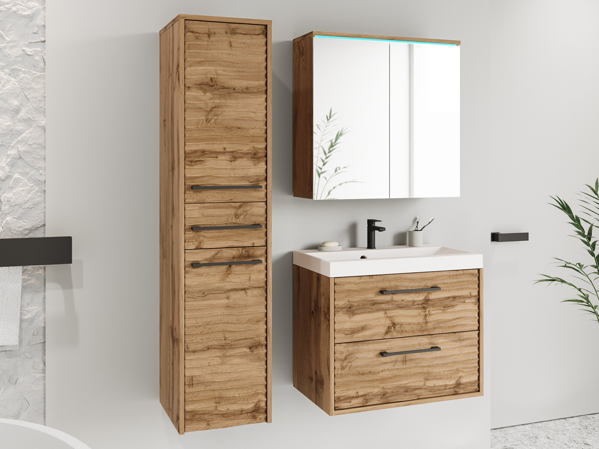 Badeværelsessæt Sarasota 173 (Wotan eg)