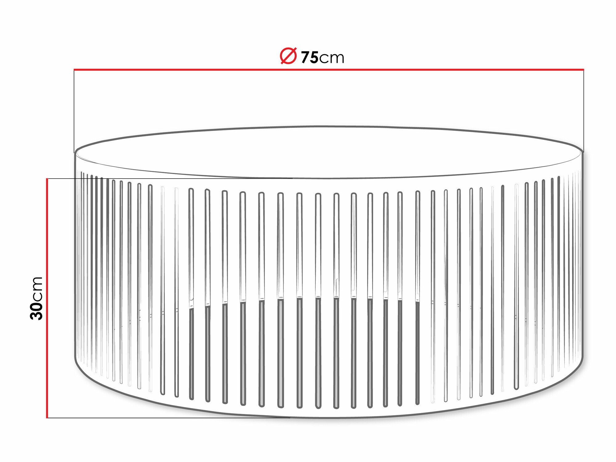 Sofabord Prunis (Sort)