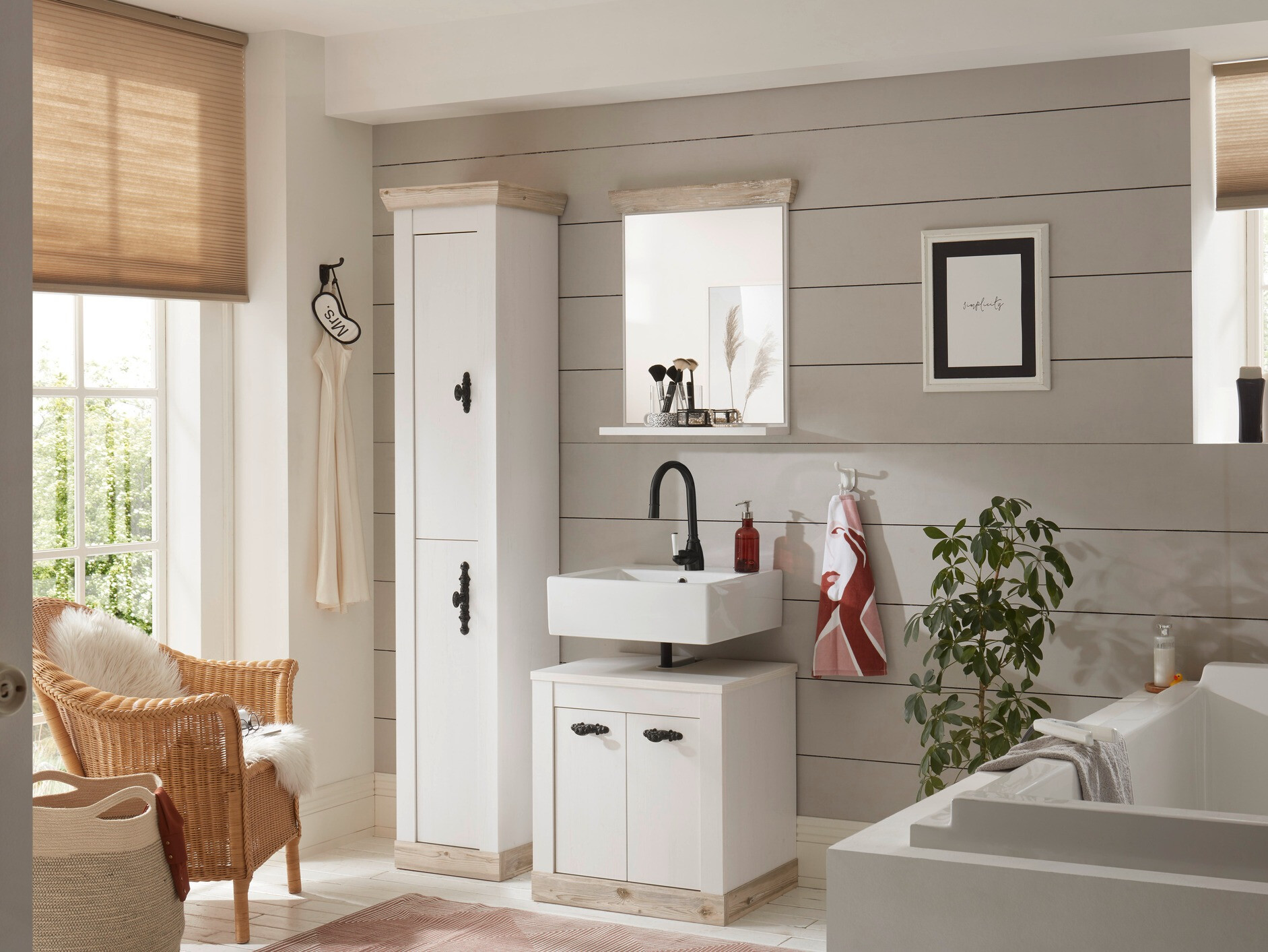 Stående badeværelseskab til håndvask Daltori 141