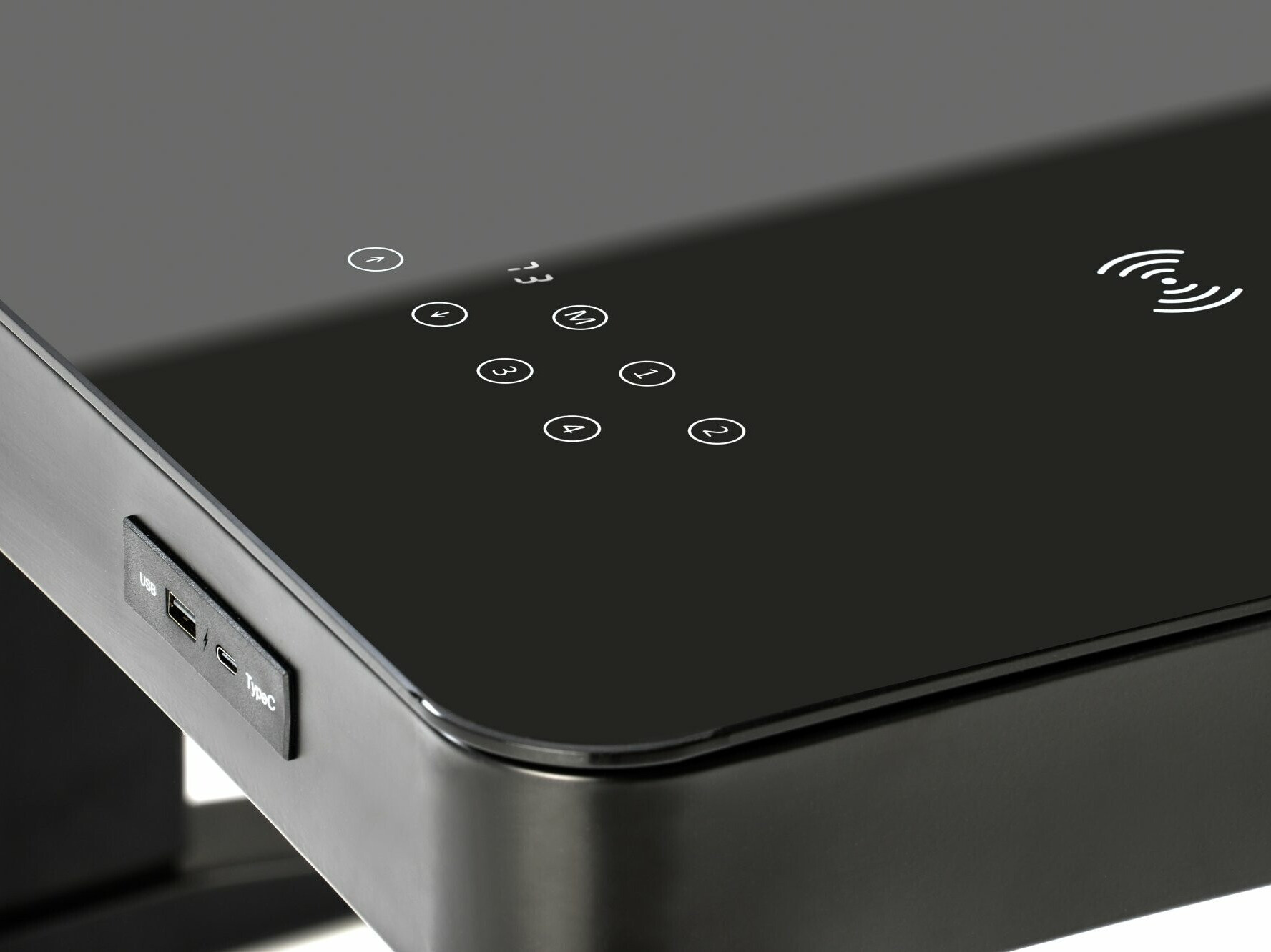 Hæve-sænkebord Houston 1703 (Sort)