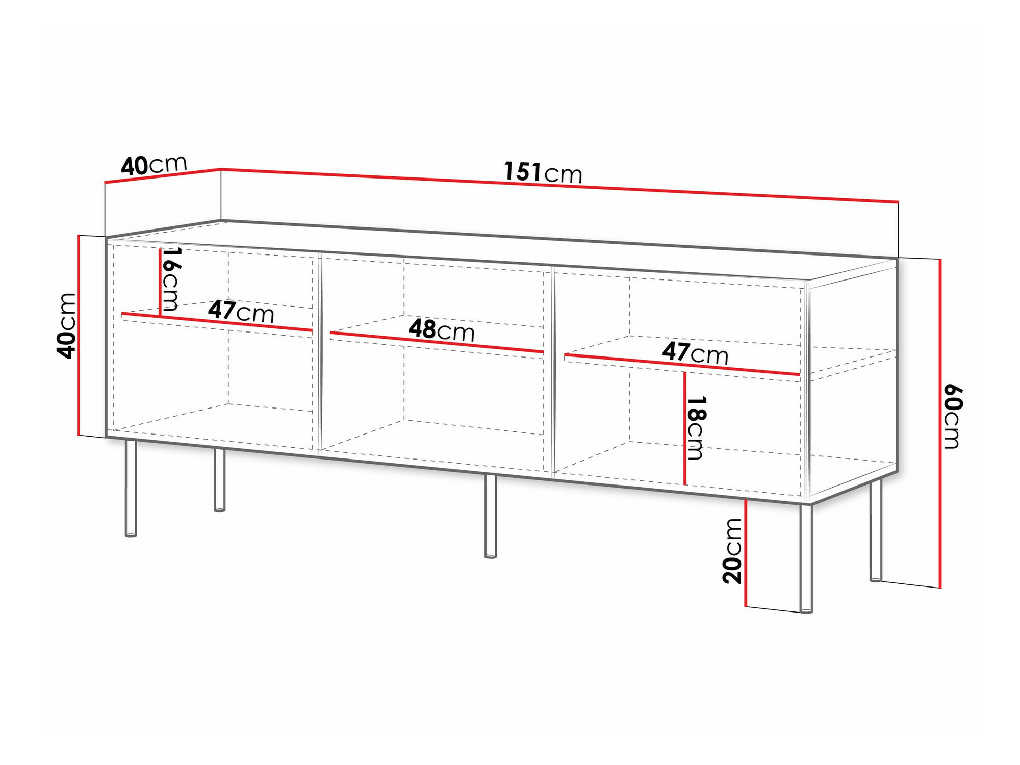 TV-bord Celra (Sort)
