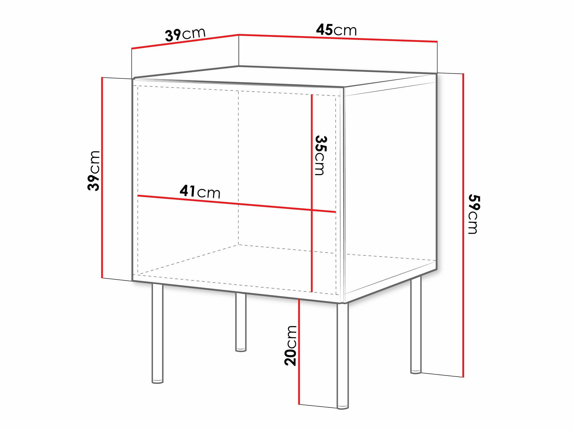Natbordssæt Celra (Hvid)