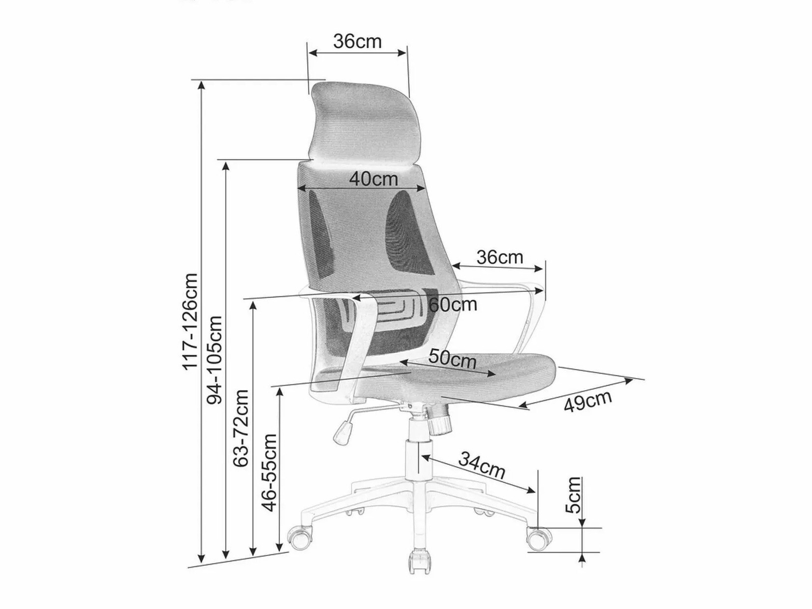 Kontorstol Detroit 159