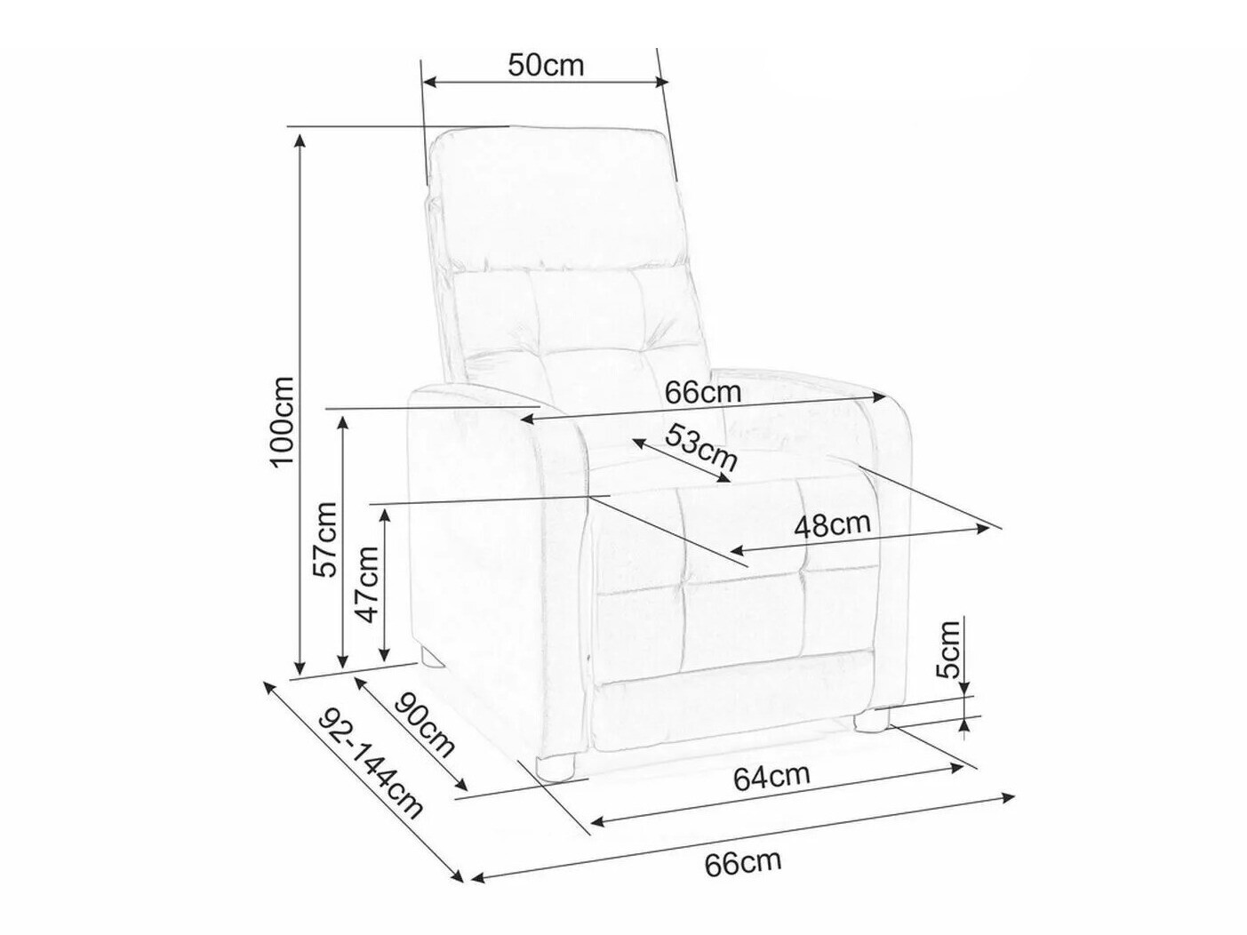 Hvilestol Detroit 188 (Beige)