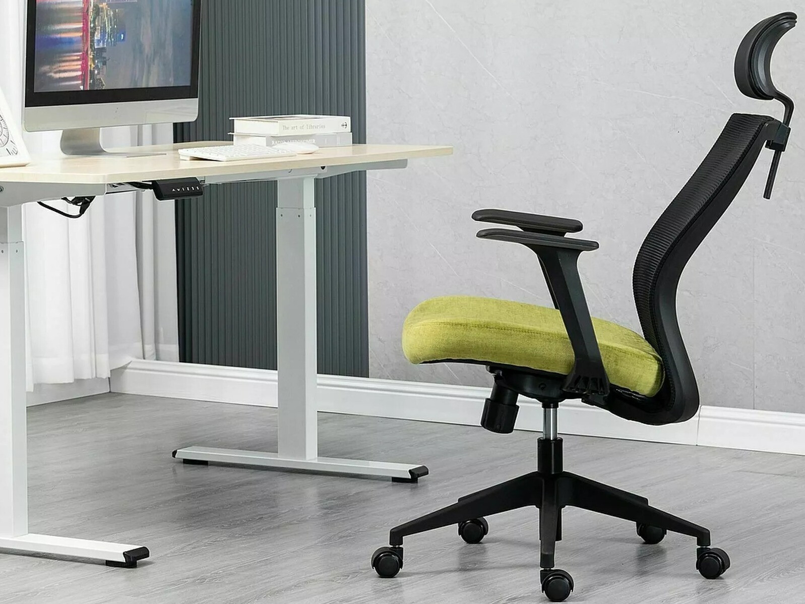 Kontorstol Detroit 270 (Sort + Gul)