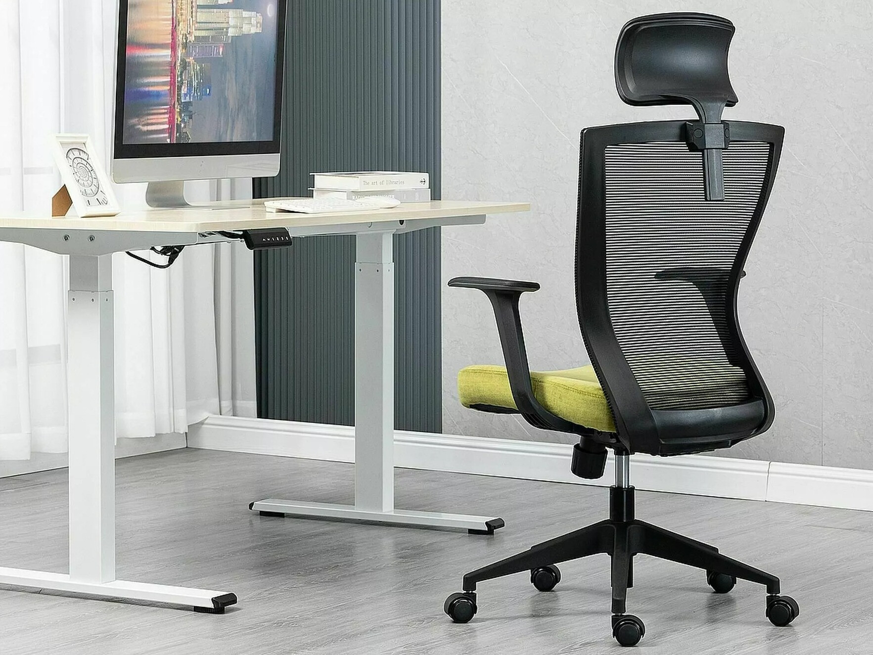 Kontorstol Detroit 270 (Sort + Gul)