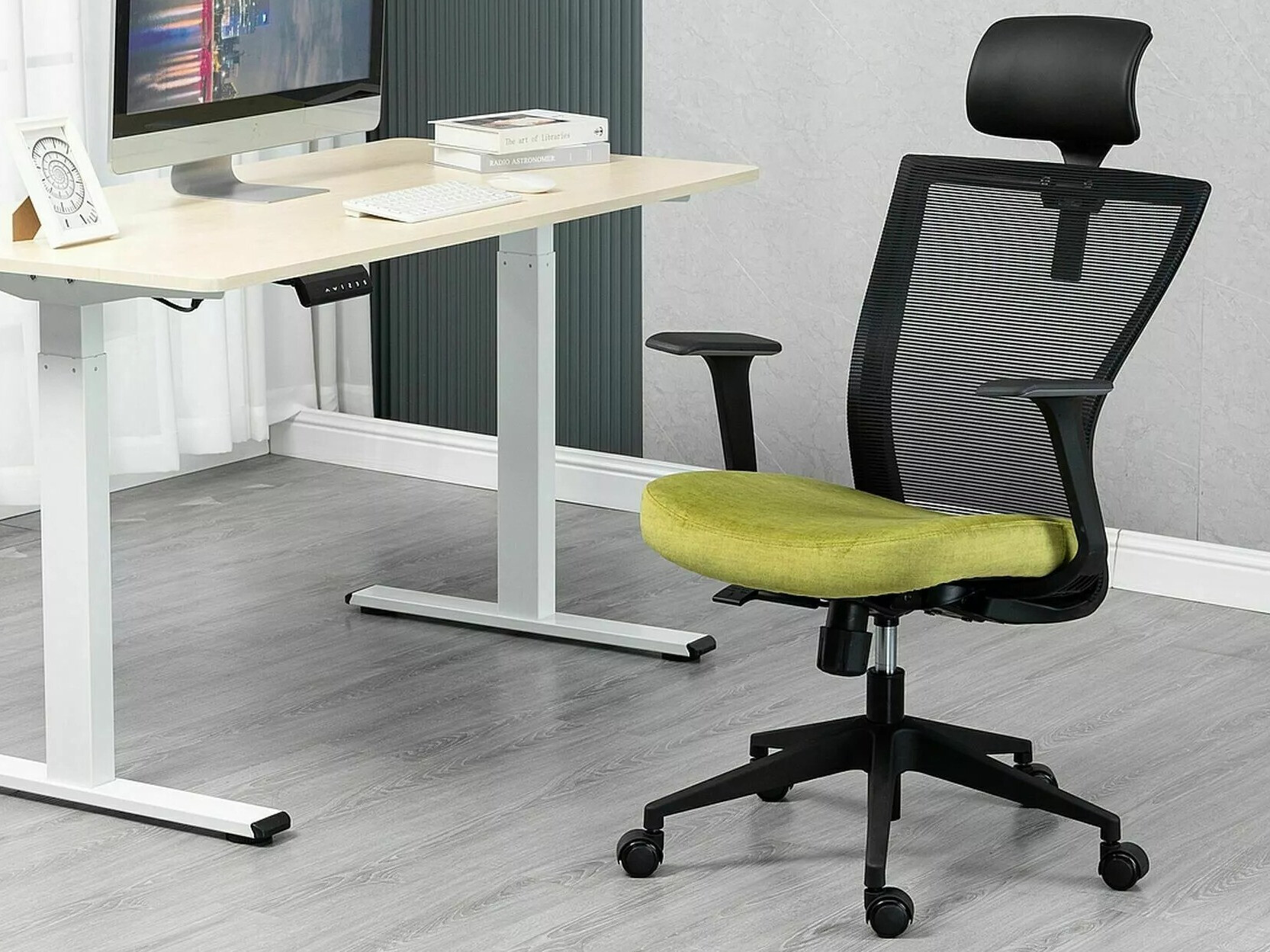 Kontorstol Detroit 270 (Sort + Gul)