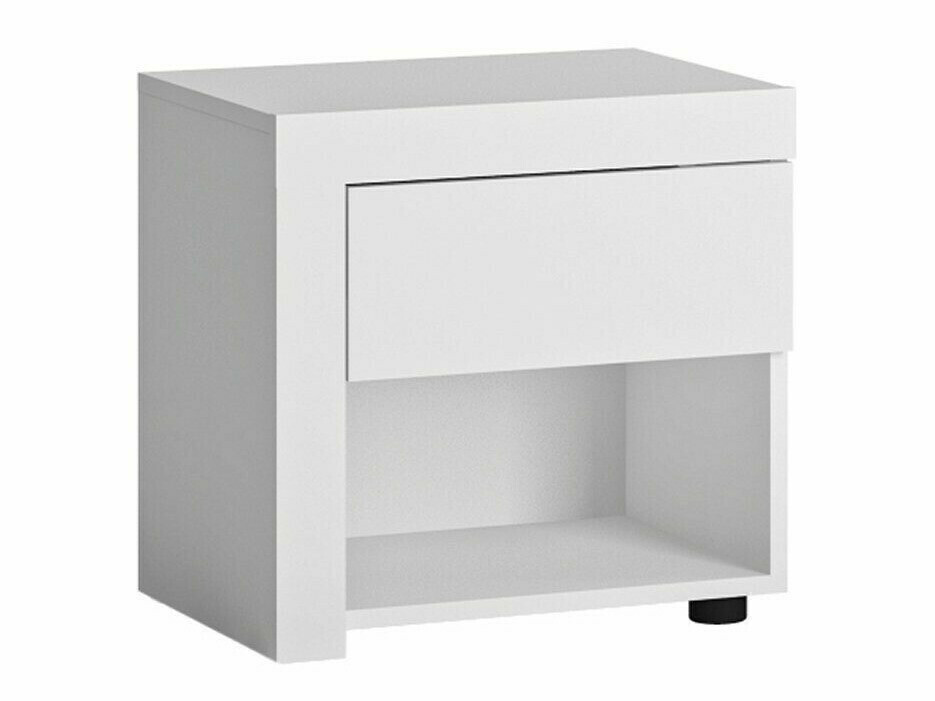 Sengebord Feldeli 113 (Hvid + Glansfuld hvid)