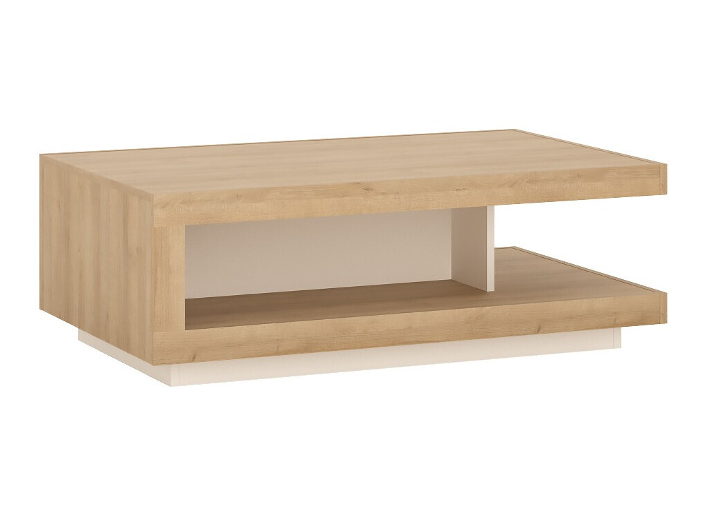 Sofabord Feldeli 105 (Riviera egetræ + Hvid)