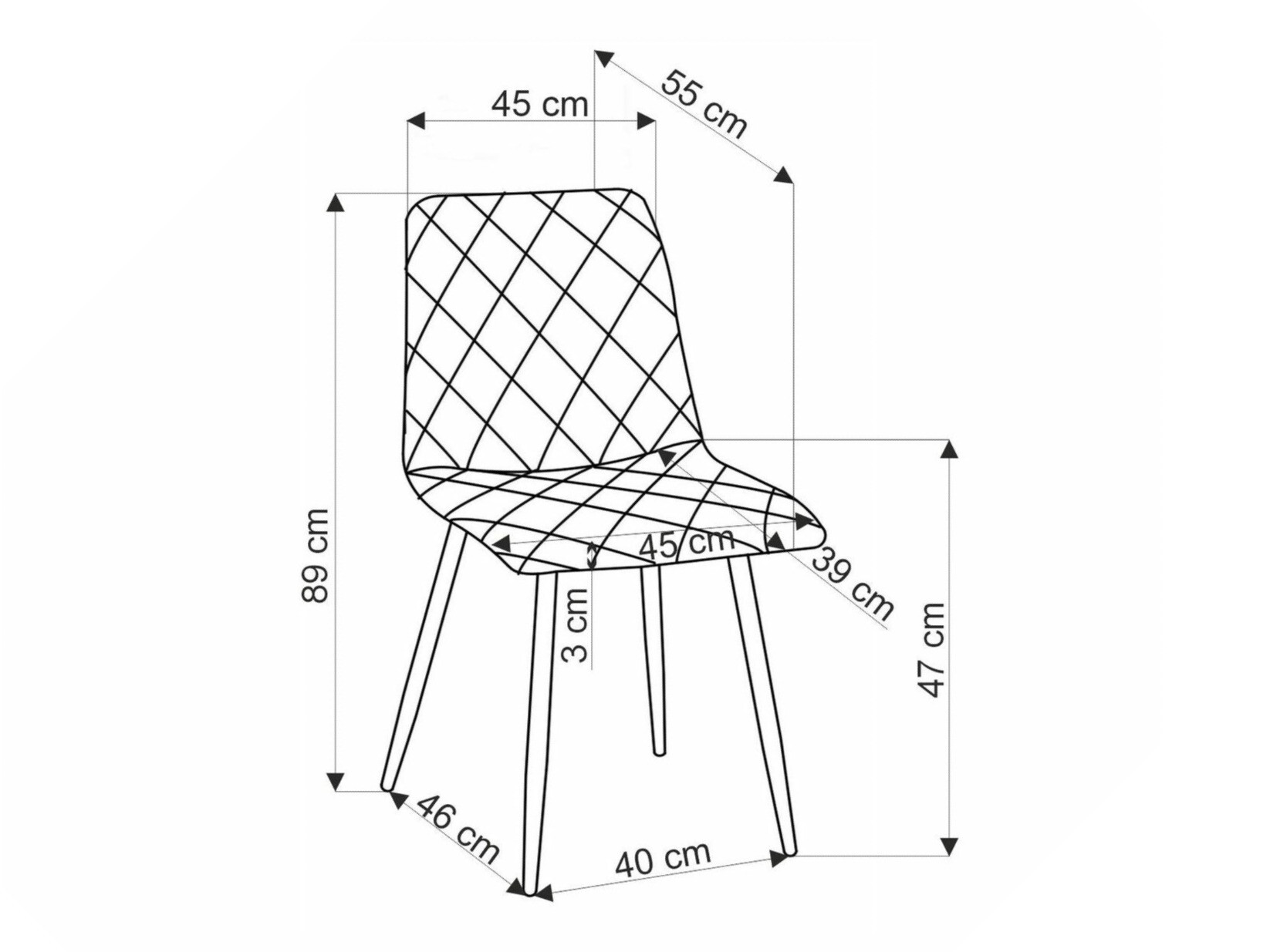 Stol Houston 1731 (Grøn + Sort)