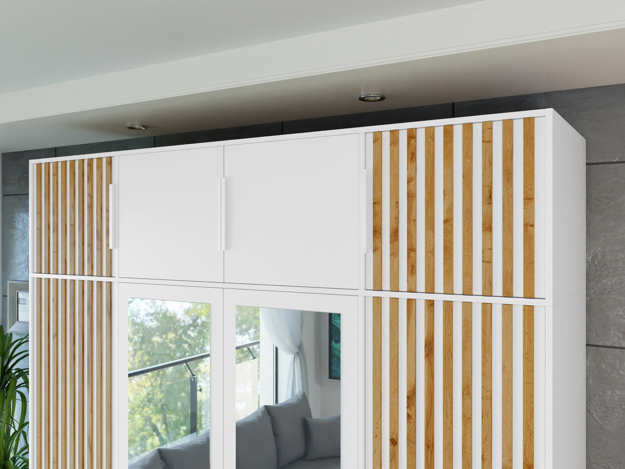 Skænk Collis II (Hvid + Wotan eg)