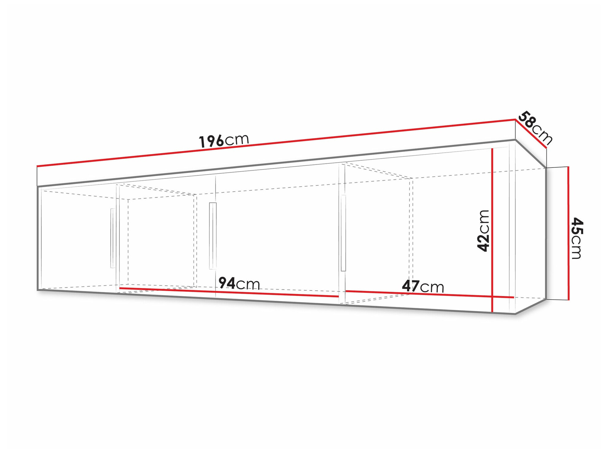 Skænk Collis II (Hvid + Wotan eg)