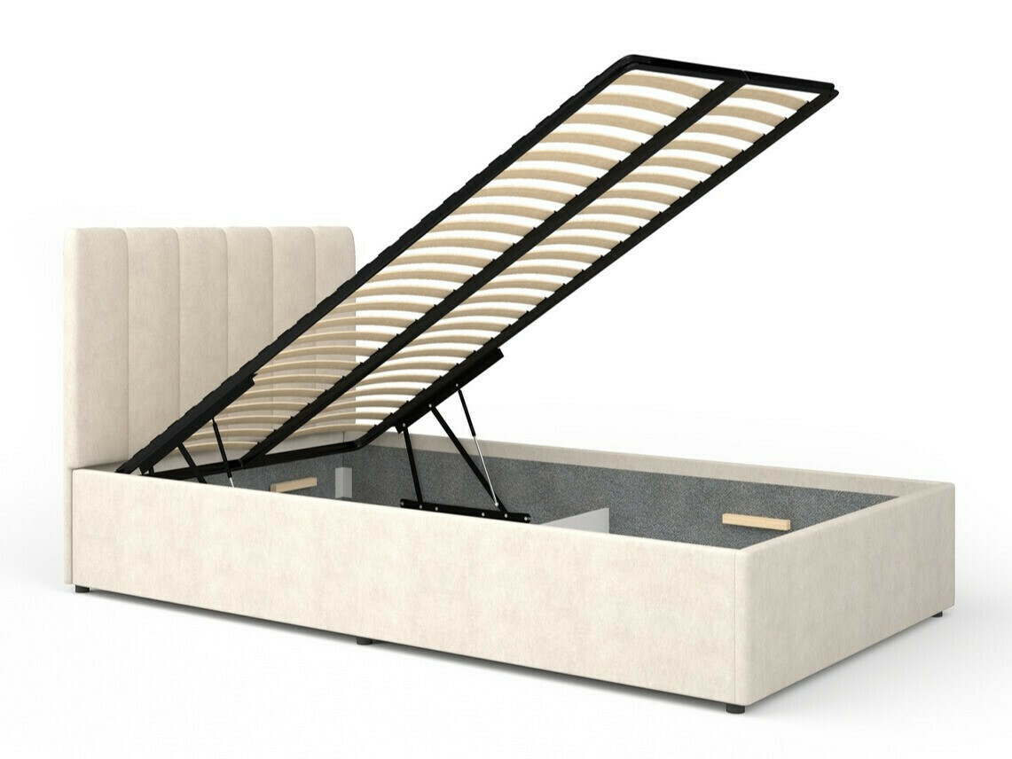 Soveværelsessæt Mormavu 112 (Mat hvid + Beige)