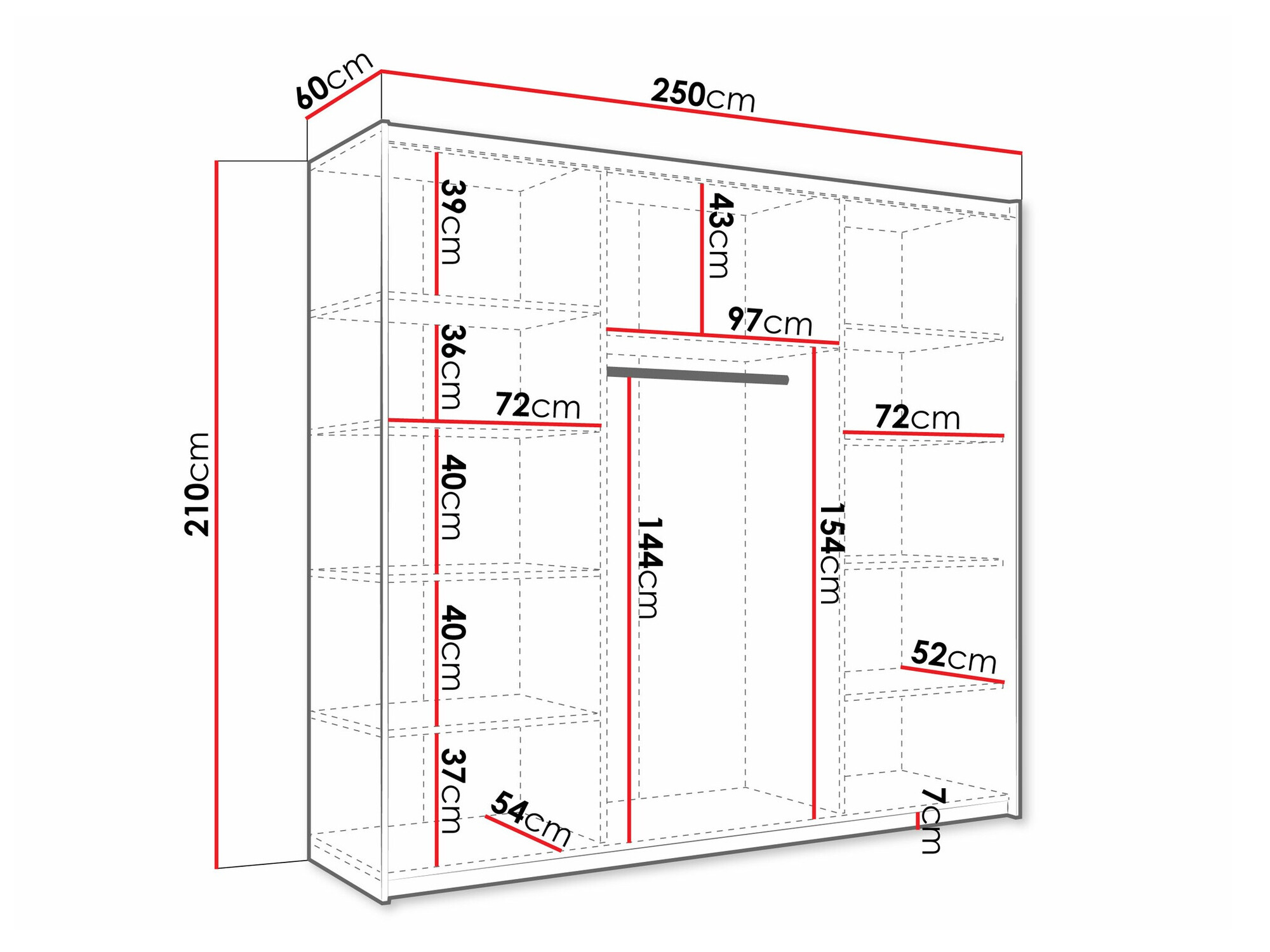 Garderobeskab Comfivo Granium III