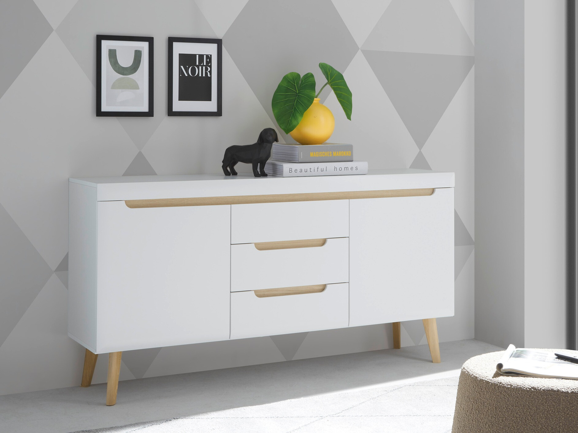 Kommode Vircava 105 (Hvid)