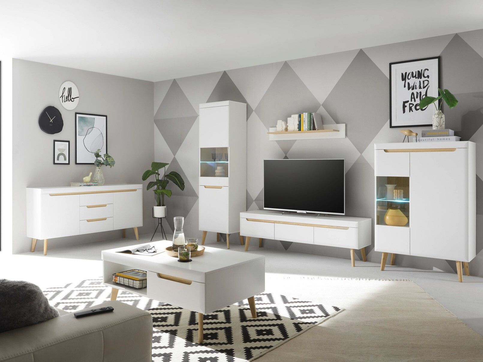 Kommode Vircava 105 (Hvid)