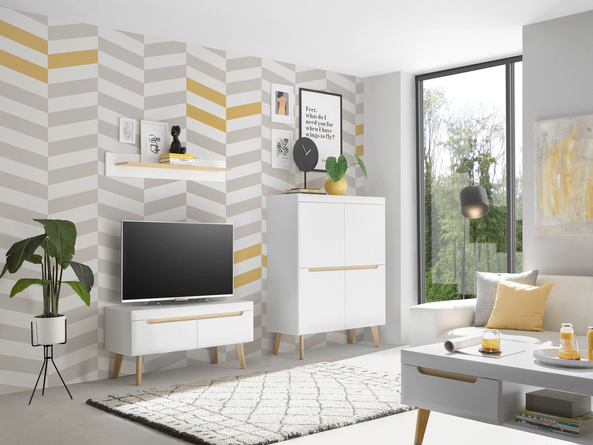 TV-bord Vircava 102 (Hvid)